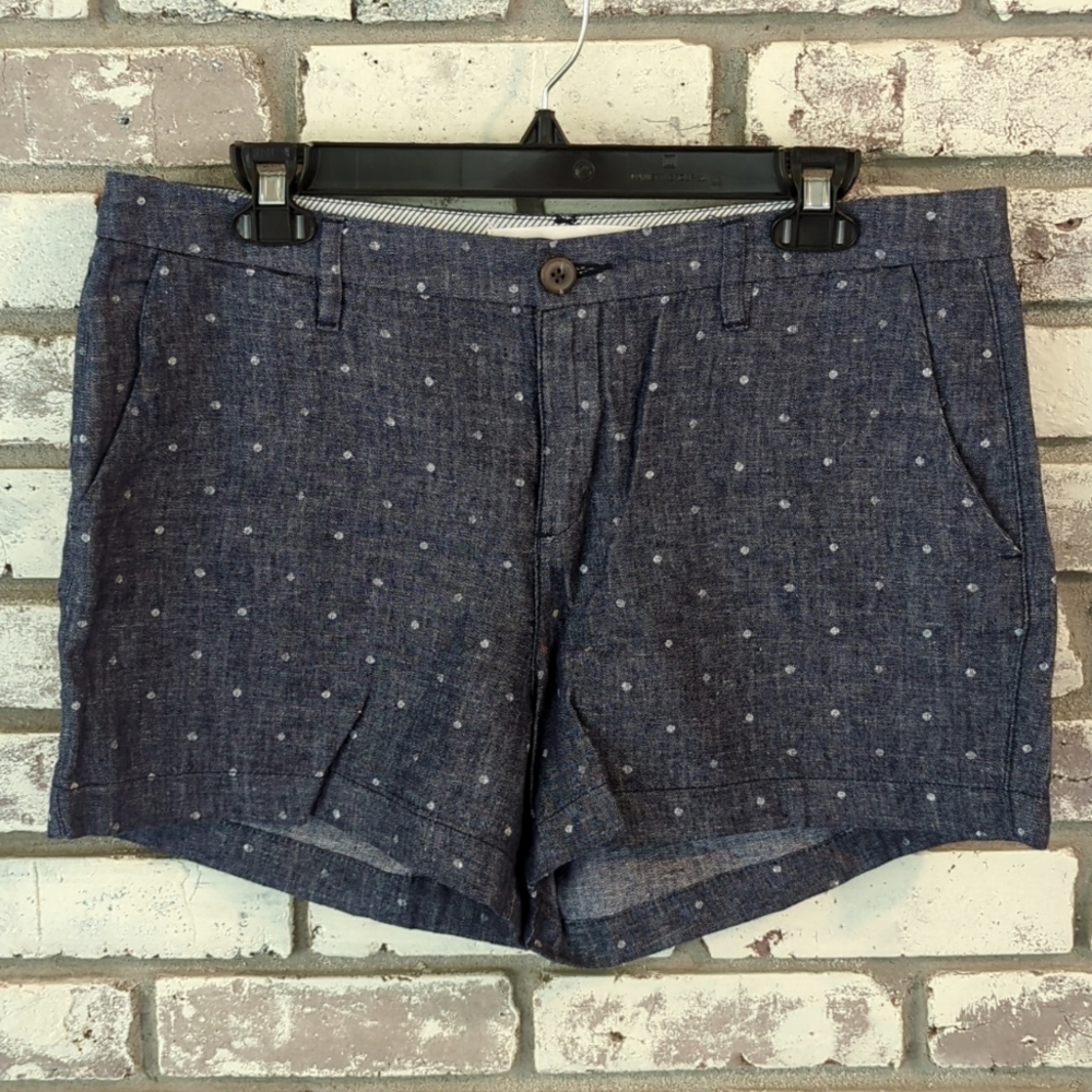 Old Navy Chambray Polka Dot Everyday Shorts
